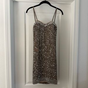 Scala Beaded Mini Dress
